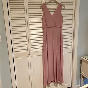 WAYF Elegant Light Pink Sleeveless Maxi Dress - NEVER WORN